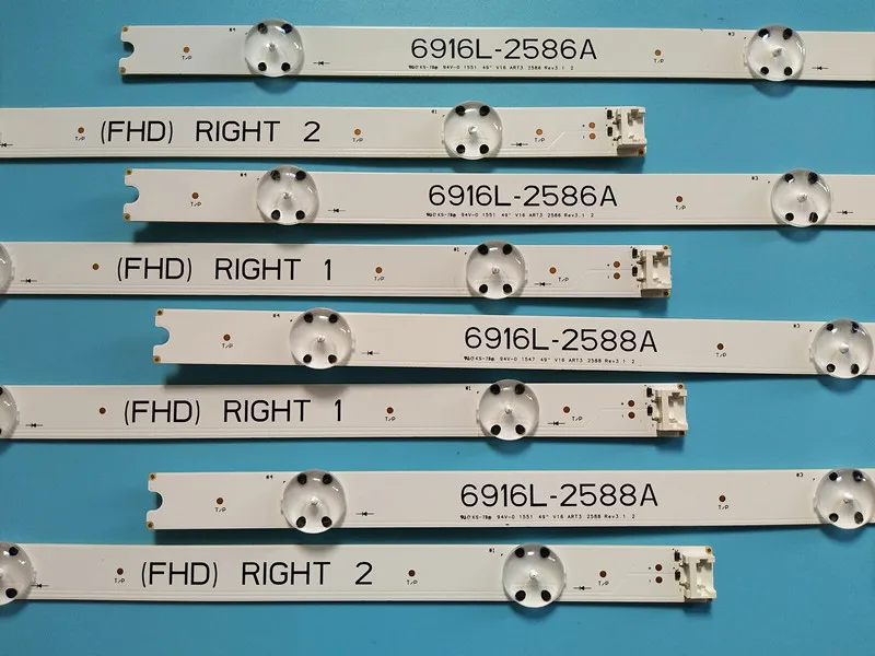 Светодиодная лента для подсветки 6916L 2586A 2587A 2588A 2589A LC490DUE FJ M1 49LH604V новинка 100%