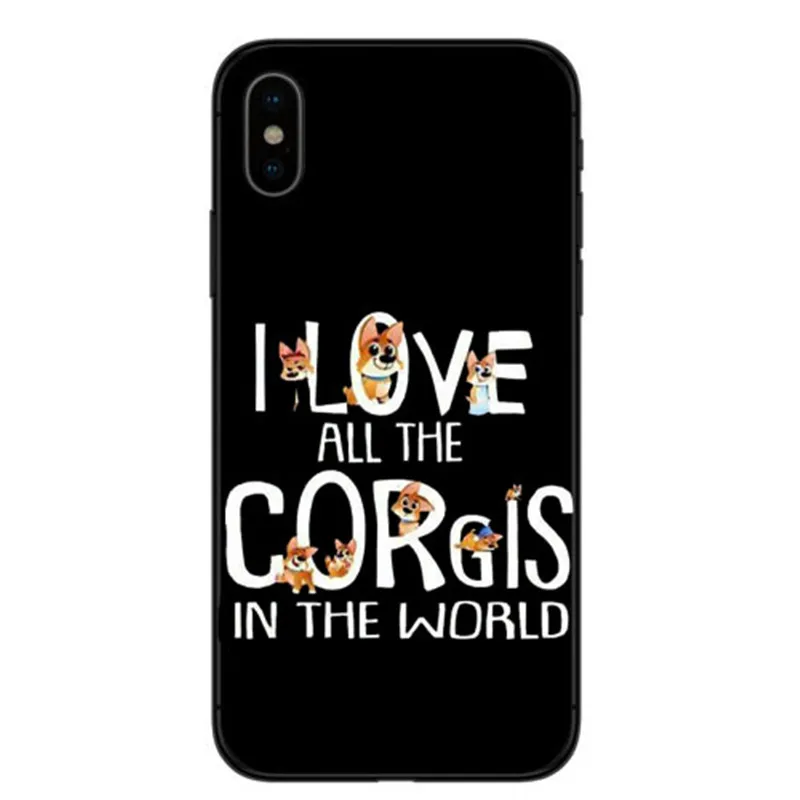 Мягкий чехол из ТПУ Corgi Bumbum bonito Animal Filhote de Cachorro для iPhone 7 8 PLUS X XS 11Pro Max|Бамперы| |