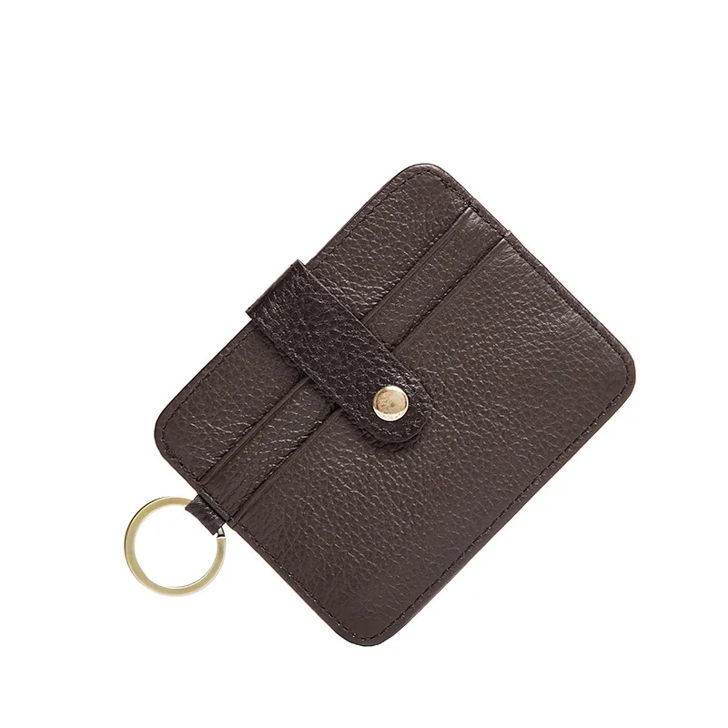 Тонкий мягкий мужской кошелек 100% натуральная воловья кожа мини визитница