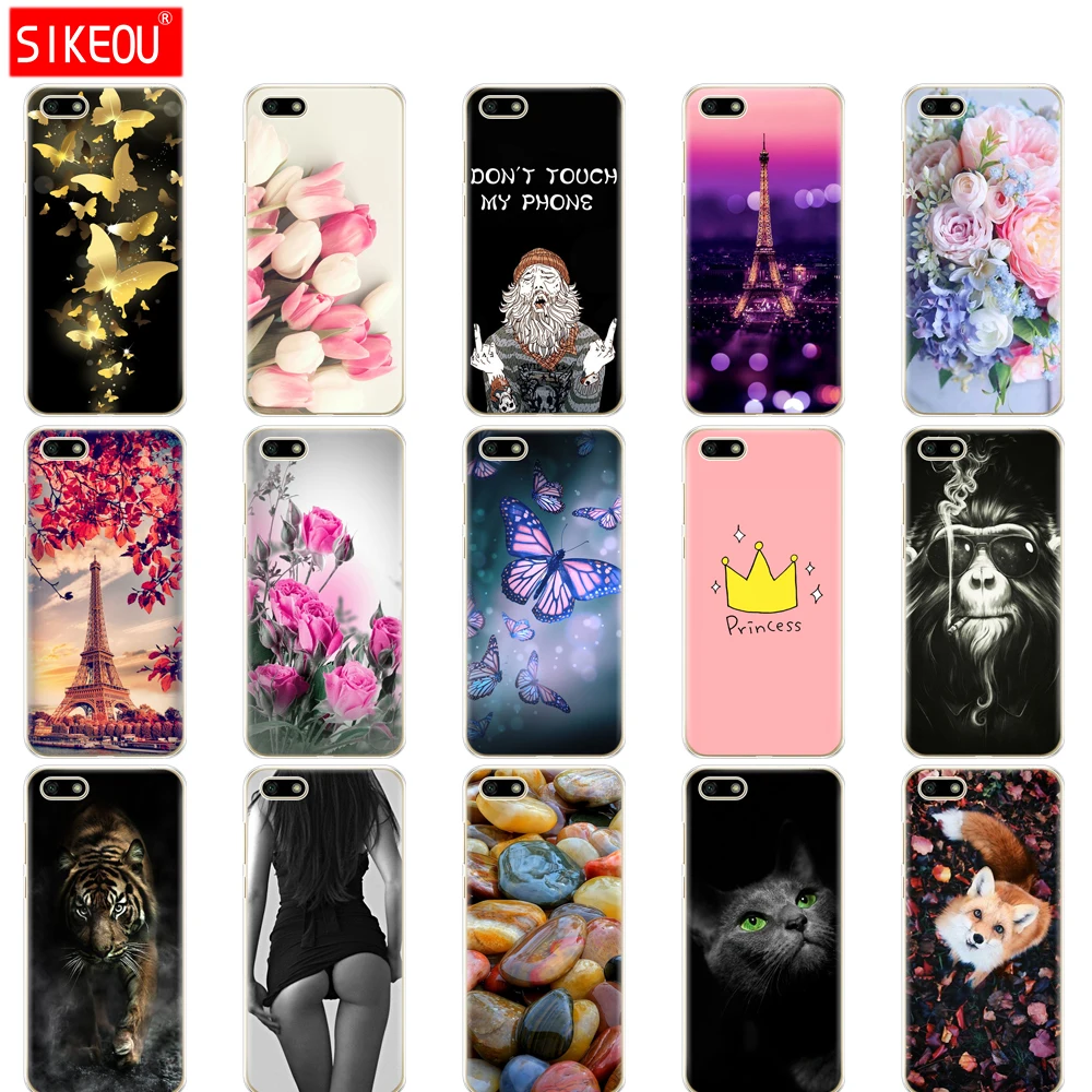 

case Honor 7A / 7a Prime Case 5.45" inch Soft Tpu Phone cover for Huawei Honor 7A 7 A DUA L22 Russian version Back Cover cat