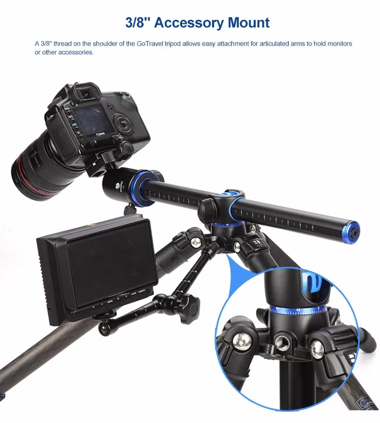 Benro GC268T монопод из углеродного волокна, штатив для движущаяся камера, съемка линз, съемка мультикамеры, слайдер, пленка, DHL