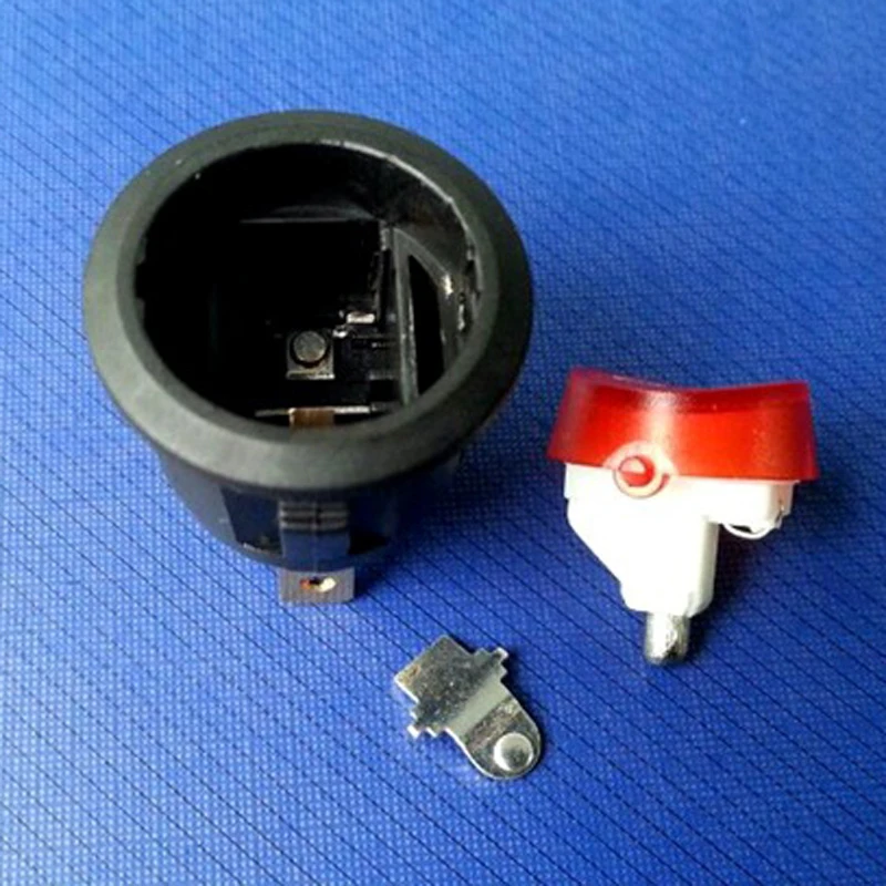 20 шт KCD5 103N 13A 250V на включения/выключения Кулисный круглый тумблер кнопочный