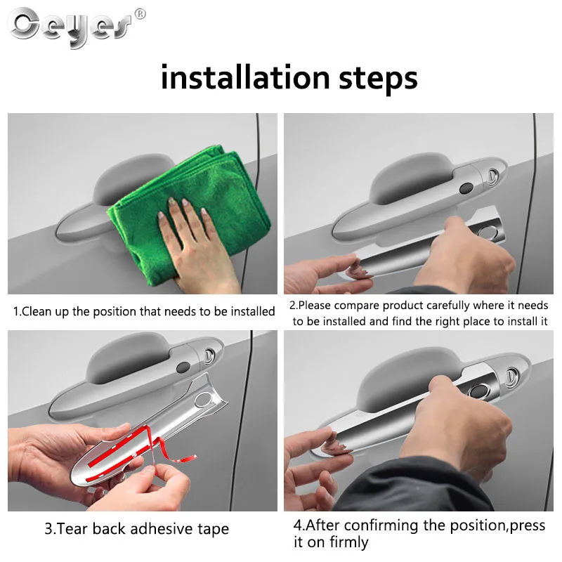 Ceyes Abs хромированная отделка Аксессуары для стайлинга автомобиля чехлы на
