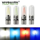 Светодиодная лампа накаливания YCCPAUTO T10 LED 194 168 WY5W W5W COB, стеклянная лампа без ошибок Canbus, автомобильная светодиодная лампа для чтения на крыше, белая, 12 В