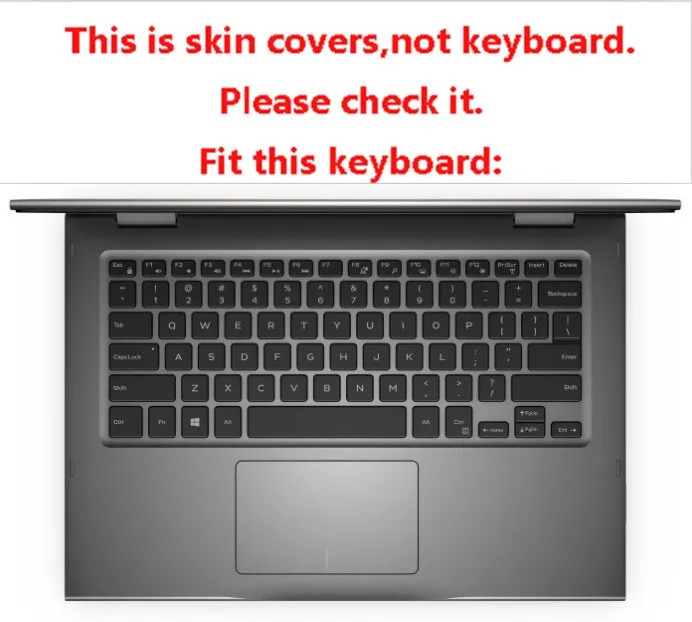 Прозрачный защитный чехол для ноутбука из ТПУ Dell inspiron 5370/5482/5480/7386 15-7569/VOSTRO 5481/5581