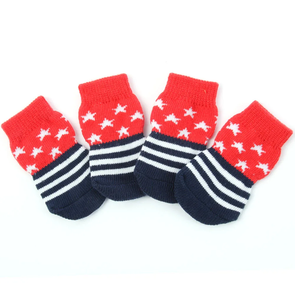 Маленькая хлопковая для домашней собаки носки кошка узор в полоску