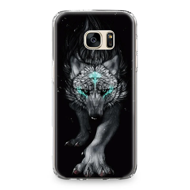 0605 Волк собака Телефонные Чехлы для Samsung Galaxy S4 S5 мини S6 S7 Edge Plus S8 Note 4 5 Grand Prime силикон ТПУ чехол для телефона Para Coque - Цвет: 0605