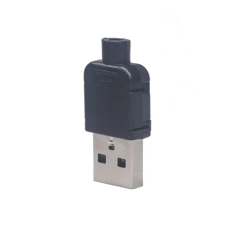 10 шт./лот Штекерный USB тип A 4P черные защелкивающиеся треугольные разъемы