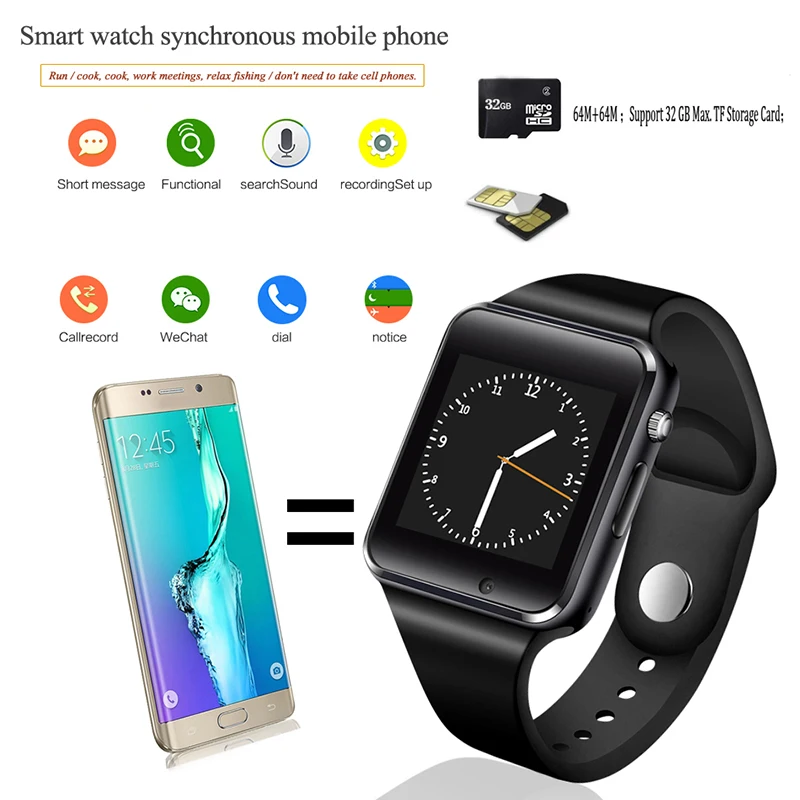 BANGWEI мужские часы Bluetooth Смарт спортивные Шагомер с сим камерой Smartwatch для Android