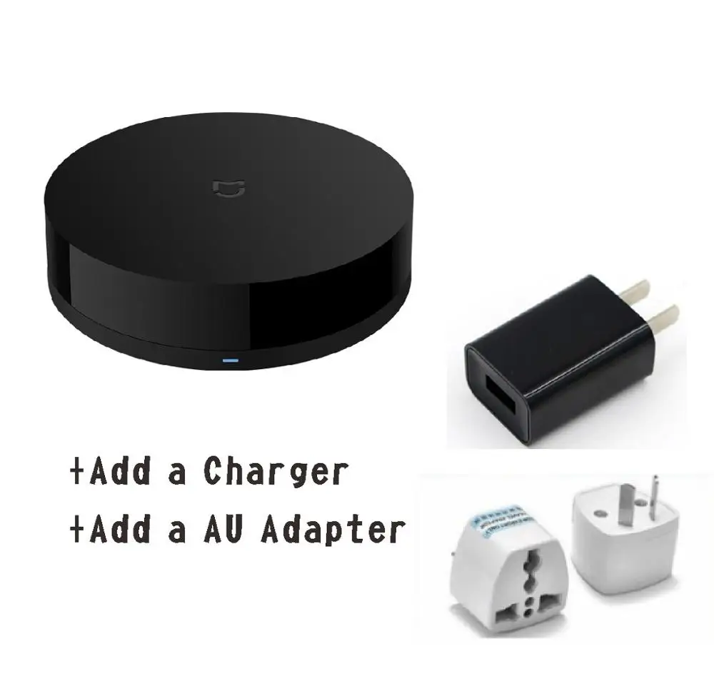 add AU plug Xiao mi jia Универсальный Интеллектуальный умный пульт дистанционного управления wifi+ ИК-переключатель 360 градусов Автоматизация домашний mi умный датчик - Цвет: add AU plug