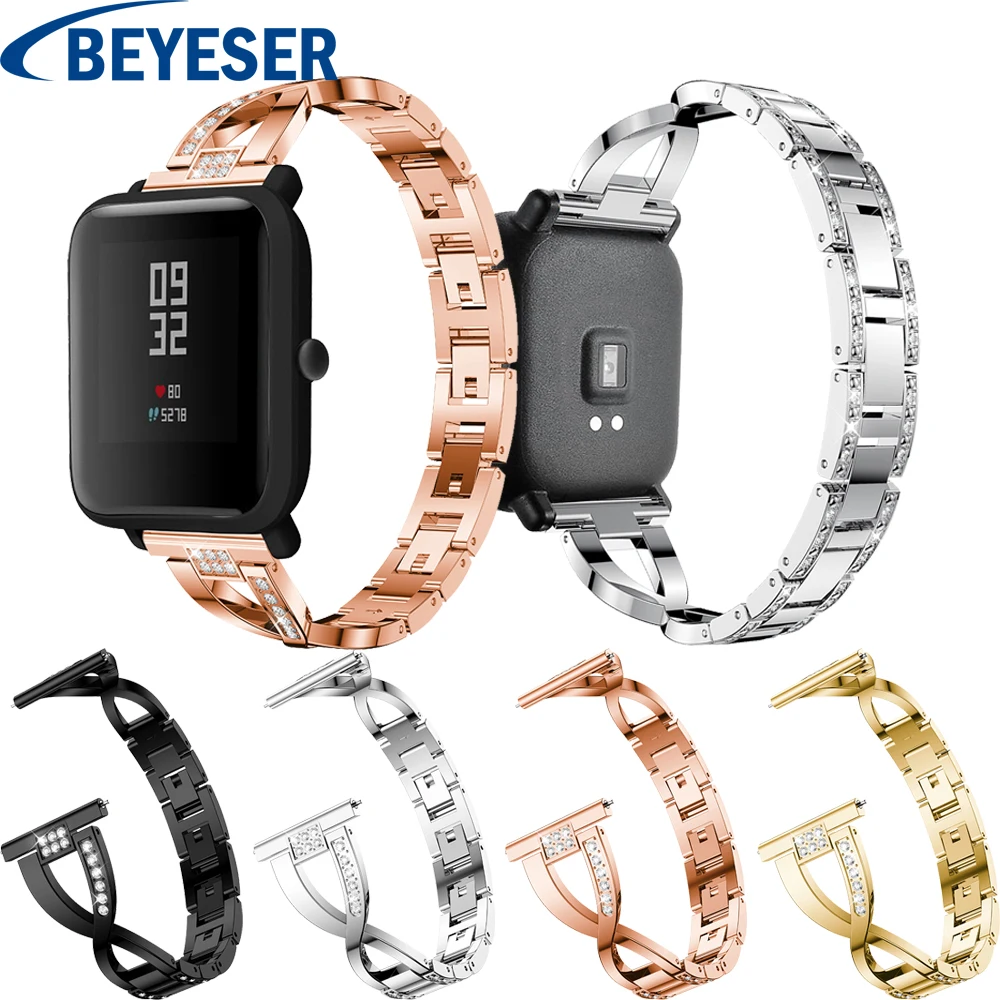 Ремешок из нержавеющей стали для Xiaomi Huami Amazfit Bip Youth | Наручные часы