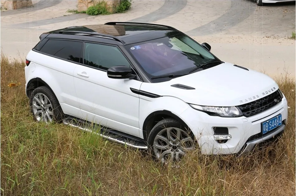 Для Land Rover Range Rover Evoque 2012- алюминиевый сплав Серебряный Топ Багажник на крыше автомобиля боковое украшение бара отделка автомобиля аксессуары