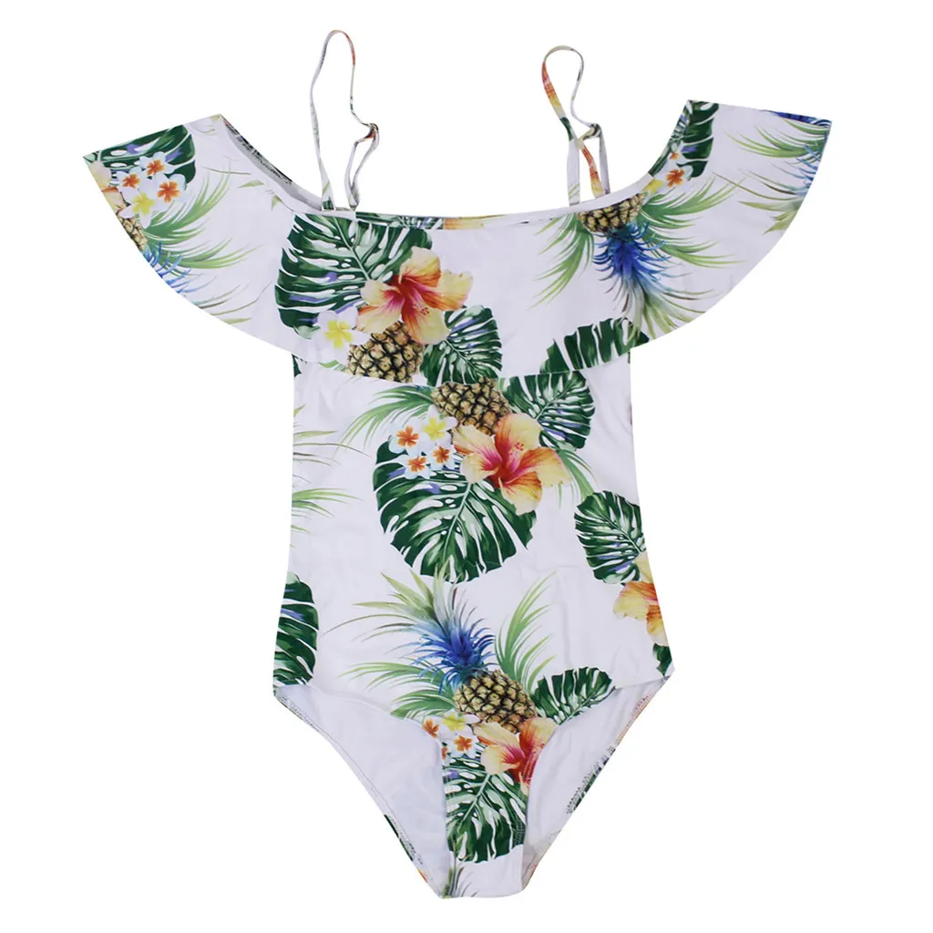 SAGACE сдельный купальник принт женский гофрированный сексуальный для отпуска боди