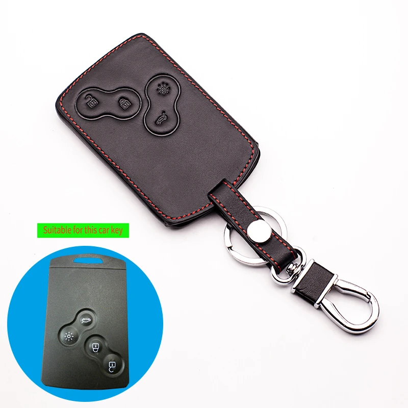 Кожаный чехол для автомобильного ключа защитный Renault Kerry Kale гордая пейзажным