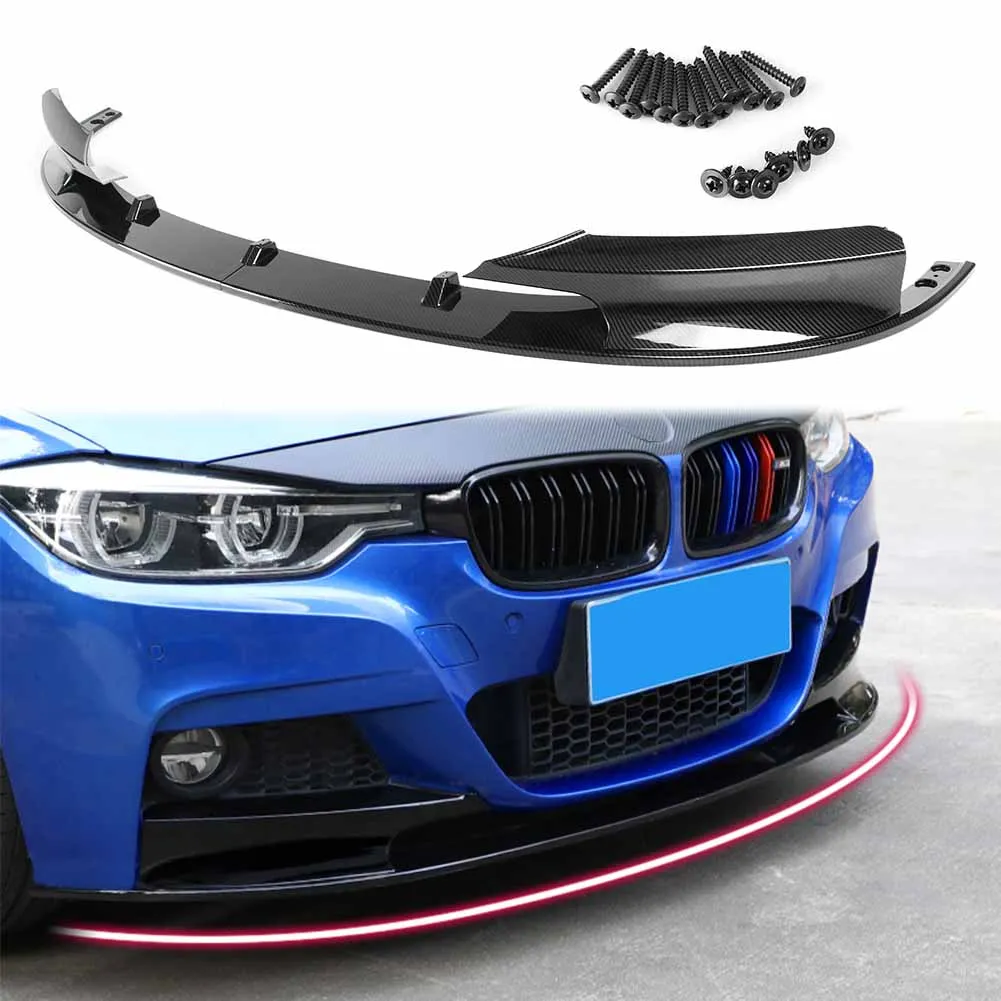2 шт. передний бампер из углеродного волокна для BMW F30 3 серии M Style 2012 2013 2014 2015 2016 2017