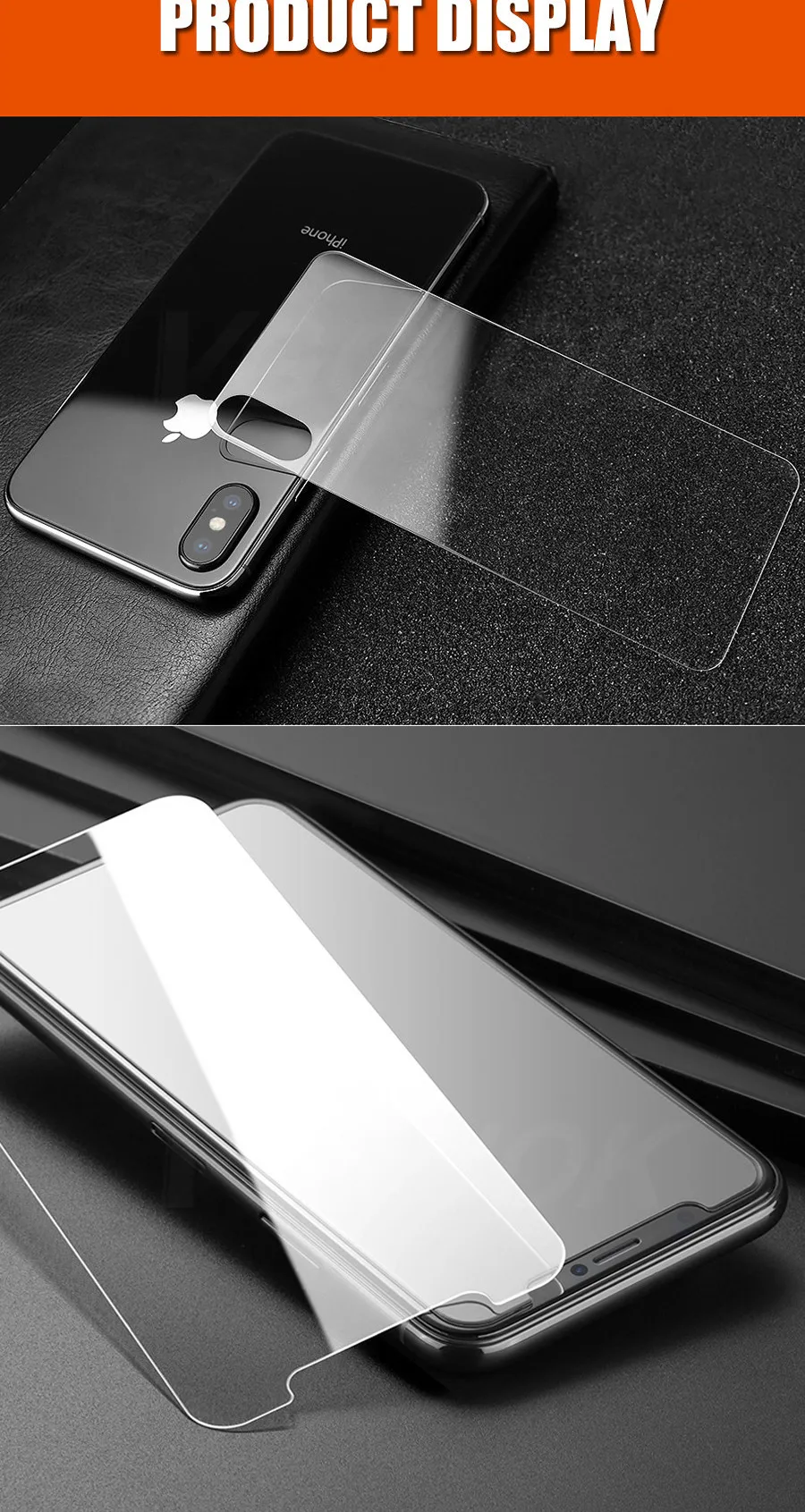 9H передняя крышка из закаленного стекла XR 5S SE 7Plus для iphone XS MAX X 8 7 6 6S Plus 8plus Задняя стеклянная защитная пленка