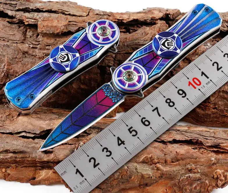Fidget Spinner Multi-function портативный складной нож открытый Творческий крутой Спиннер EDC