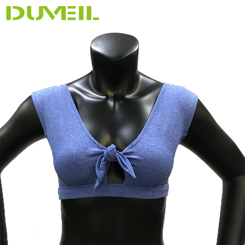 

Women Front tie Back V Design Sports Bra Sexy Fitness Bra Yoga Compression Workout Tops Sleeveless Vest Quick Dry Underwear