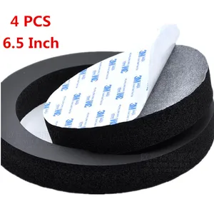 Аксессуары для динамиков 4 шт.лот 6,5 дюйма, детали, аудио, самоклеящееся изоляционное кольцо, автомобильный динамик s, бас, обрезка двери, хлопковые аудиосистемы
