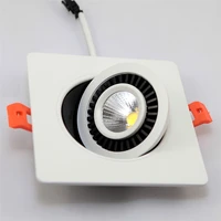 dimmable led downlight 10w15w cob led ceiling recessed downlight spot light super bright square down light warmcold white