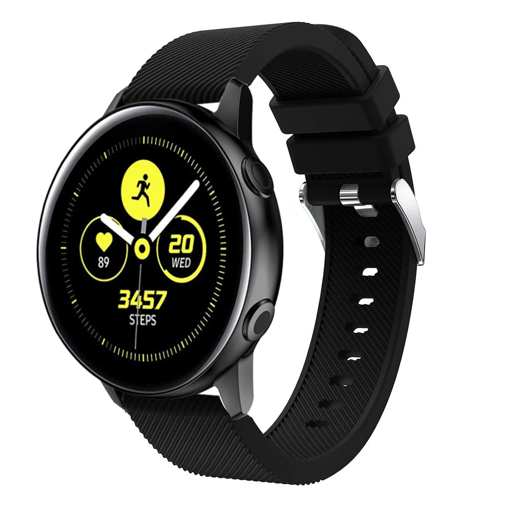 Силиконовый ремешок для часов Galaxy watch active сменный умных Samsung 42 мм Gear S2|Ремешки