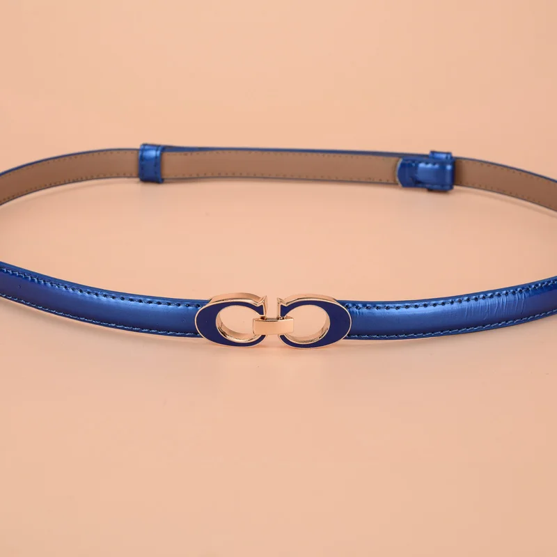 Модный повседневный пояс Wild Lady материал второй слой воловья кожа L100cm W 1 5 cm цвет