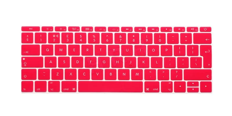 2017 ЕС раскладка английская клавиатура обложка кожа для нового Macbook Mac Pro 13 &quotA1708 Non