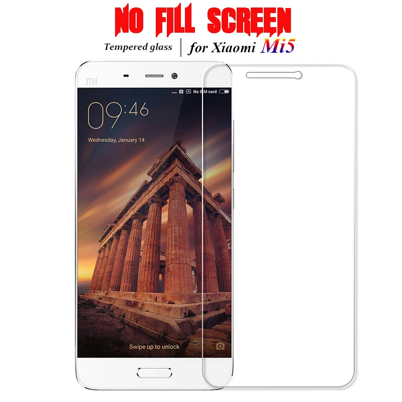HereCase for 9H Protective Glass Film For Xiaomi Mi5s MI 5s plus M5 2.5D Round Edge Mi 5 Screen Protector Tempered | Мобильные