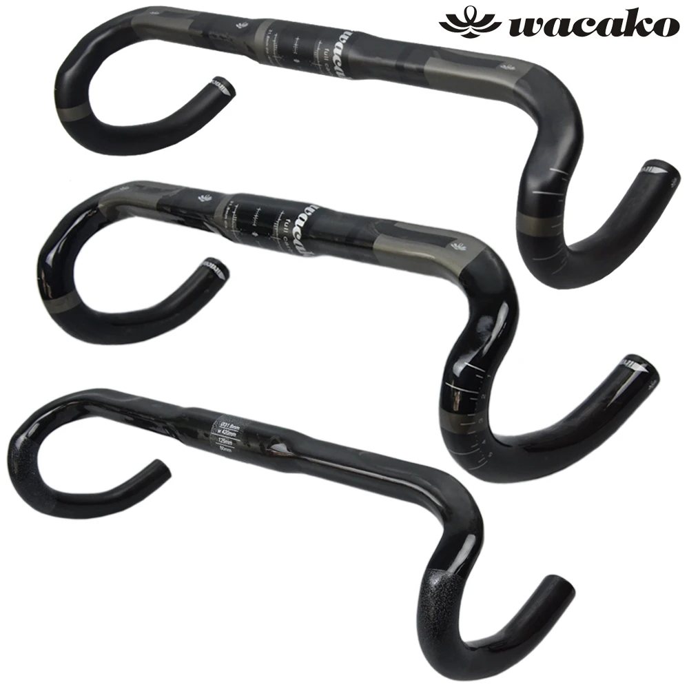 Велосипедный руль wacako из углеродного волокна 31 8*380/400/420/440 мм|bent bar|road handlebarfull carbon