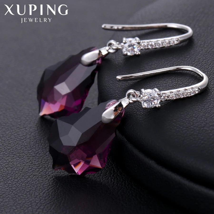11,11 предложения Xuping, модные серьги, высокое качество, кристаллы от Swarovski, цветное покрытие, очаровательный дизайн для женщин, подарок M23-92538