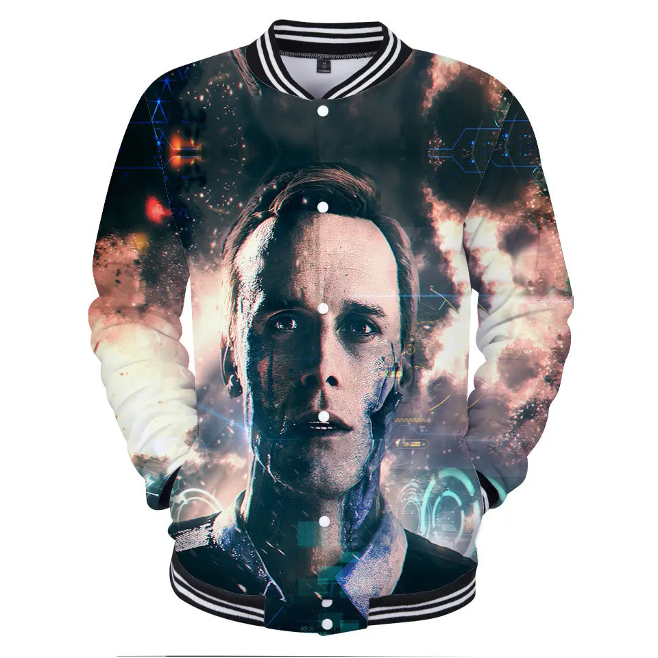 2018 New game detroit become human cosplay Men's long sleeve coat Halloween costumes | Тематическая одежда и униформа
