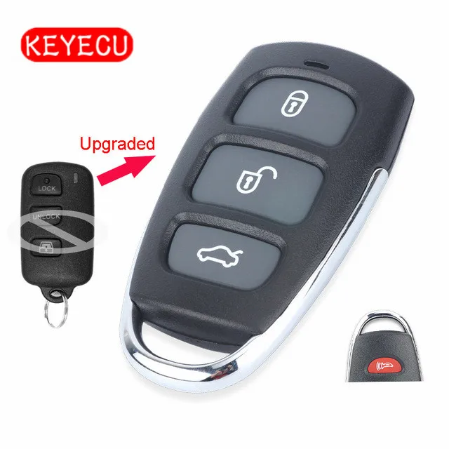 

Keyecu Upgraded Remote Car Key Fob for Toyota RAV4 4Runner Land Cruiser Sequoia 3+1 Button 433MHz FCC ID: ELVAT1B