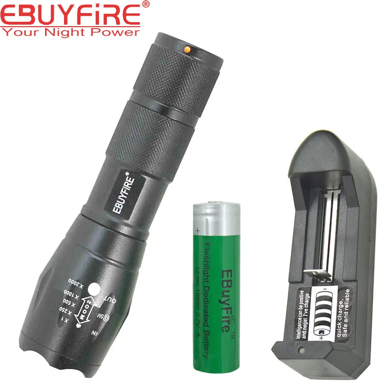 Ebuyfire Mi E17 светодиодный фонарик 18650 Факел Водонепроницаемый 3x AAA свет xm l T6 3800LM