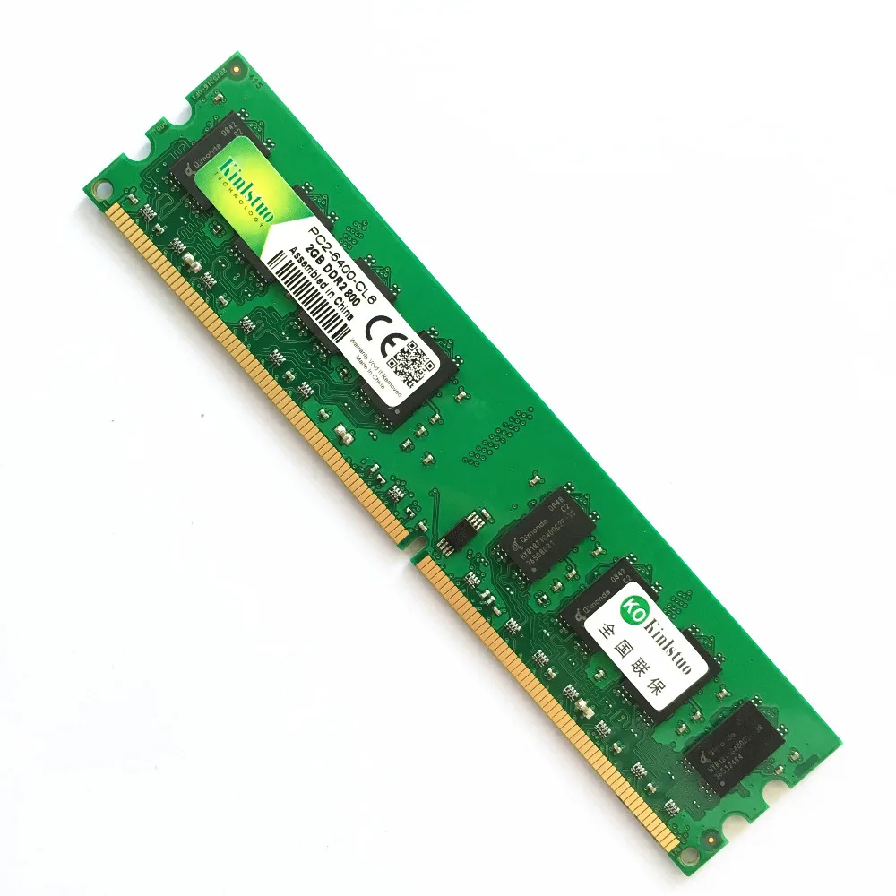 Kinlstuo Rams Новый DDR2 1 Гб 2 4 ГБ 800 МГц ПК 6400 память ddr2 667 для DIMM desktop 240pin Бесплатная