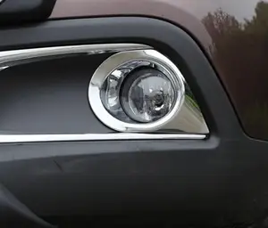 Carmilla 2 шт.компл. ABS Хромированная наклейка на переднюю противотуманную фару автомобиля для Peugeot 2008 год 2013 2014 2015 2016 аксессуары