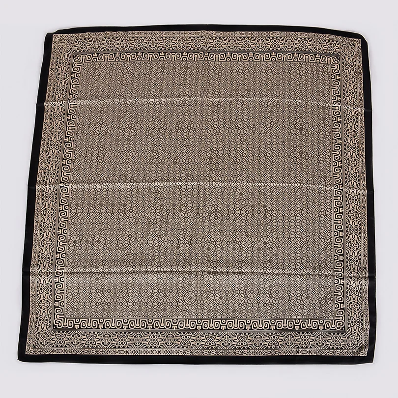 [BYSIFA] женские шарфы хиджабы Осень-зима матовый атласный квадратный шелковый шарф