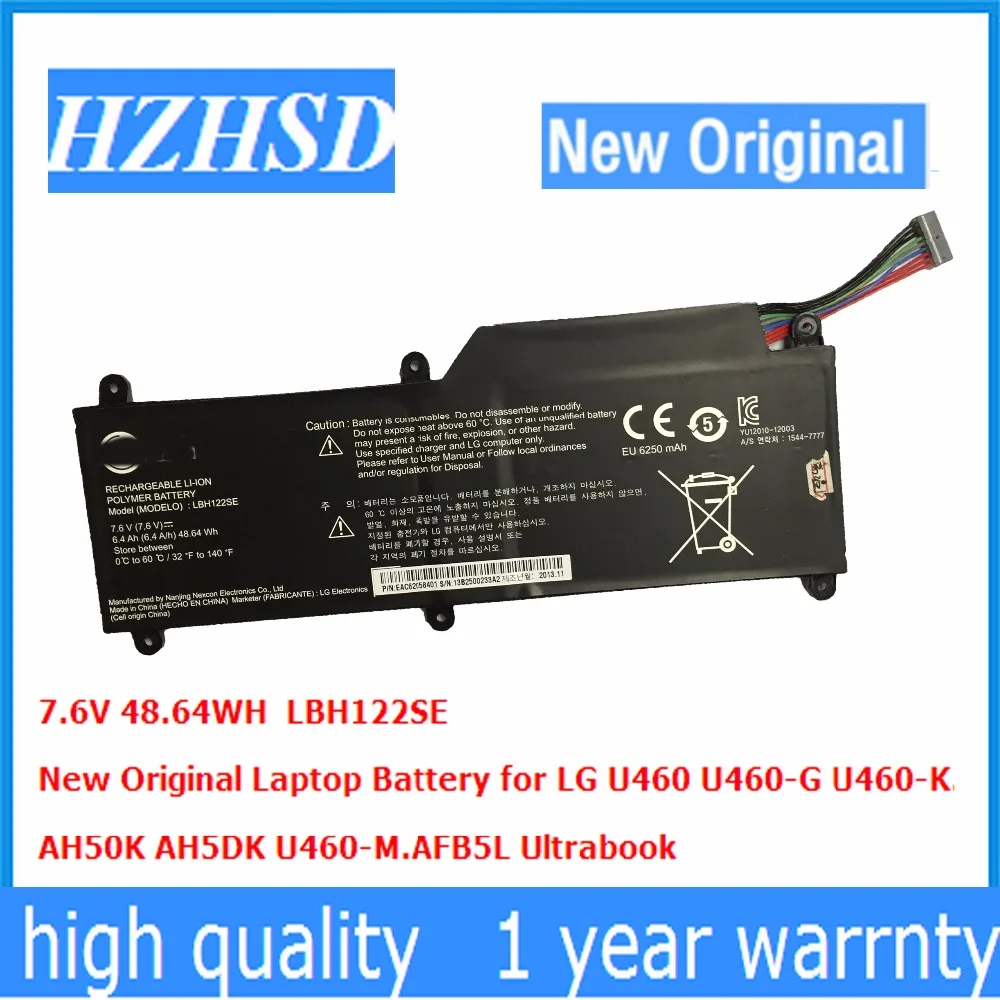 

Новый оригинальный аккумулятор для ноутбука LBH122SE, 7,6 В, Втч, для LG U460
