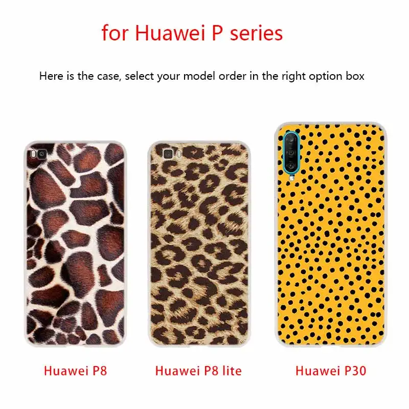 Мягкий чехол для Huawei P40 P30 P20 Pro P10 Lite e Plus P Samrt Z 2020 2019 с леопардовым принтом жирафа |