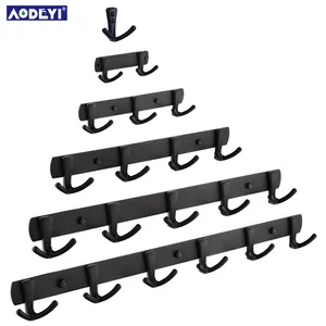Черный латунный кухонный крючок с гальваническим покрытием, аксессуары для ванной комнаты, настенный крючок, кухонный держатель, вешалка
