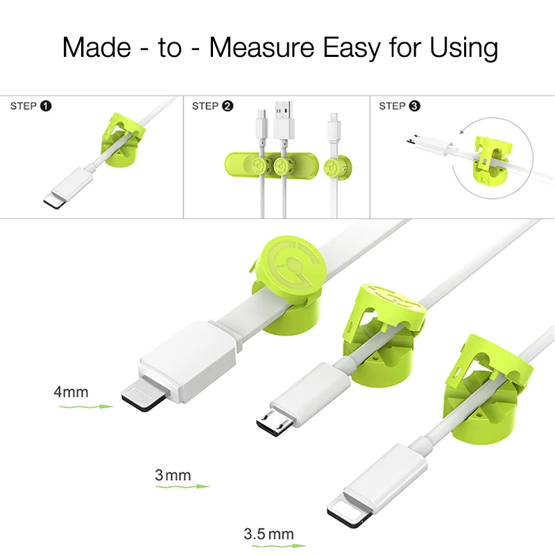Tendway магнитный держатель для намотки кабеля Настольный usb-кабель органайзер