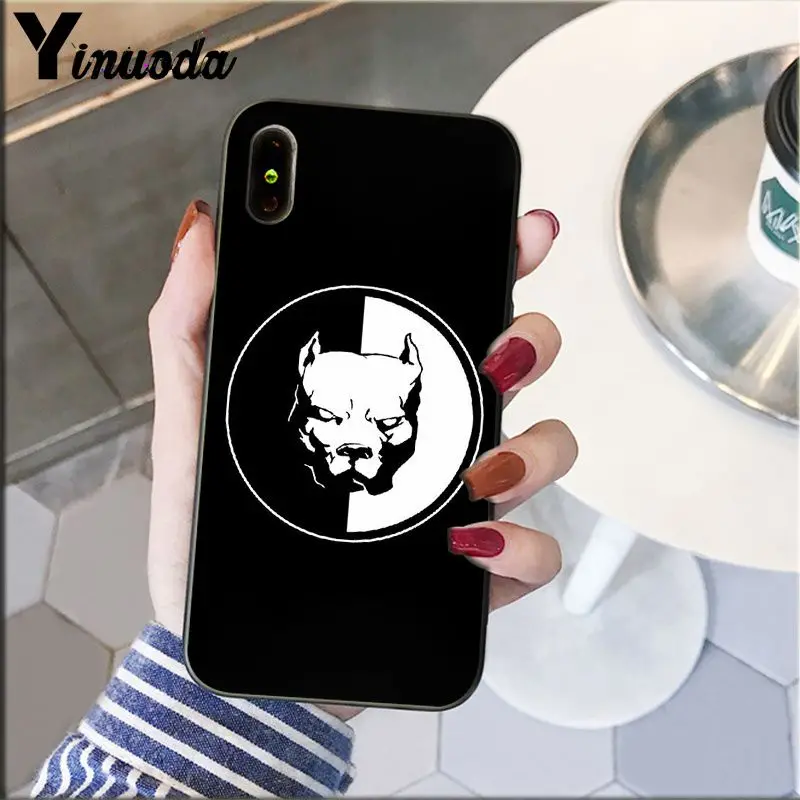 A3 Yinuoda Pit Bull прекрасная комнатная собачка Pitbull TPU Мягкий силиконовый чехол для телефона iPhone 5 5Sx 6 7plus 8 8Plus X XS MAX XR - Цвет: A3