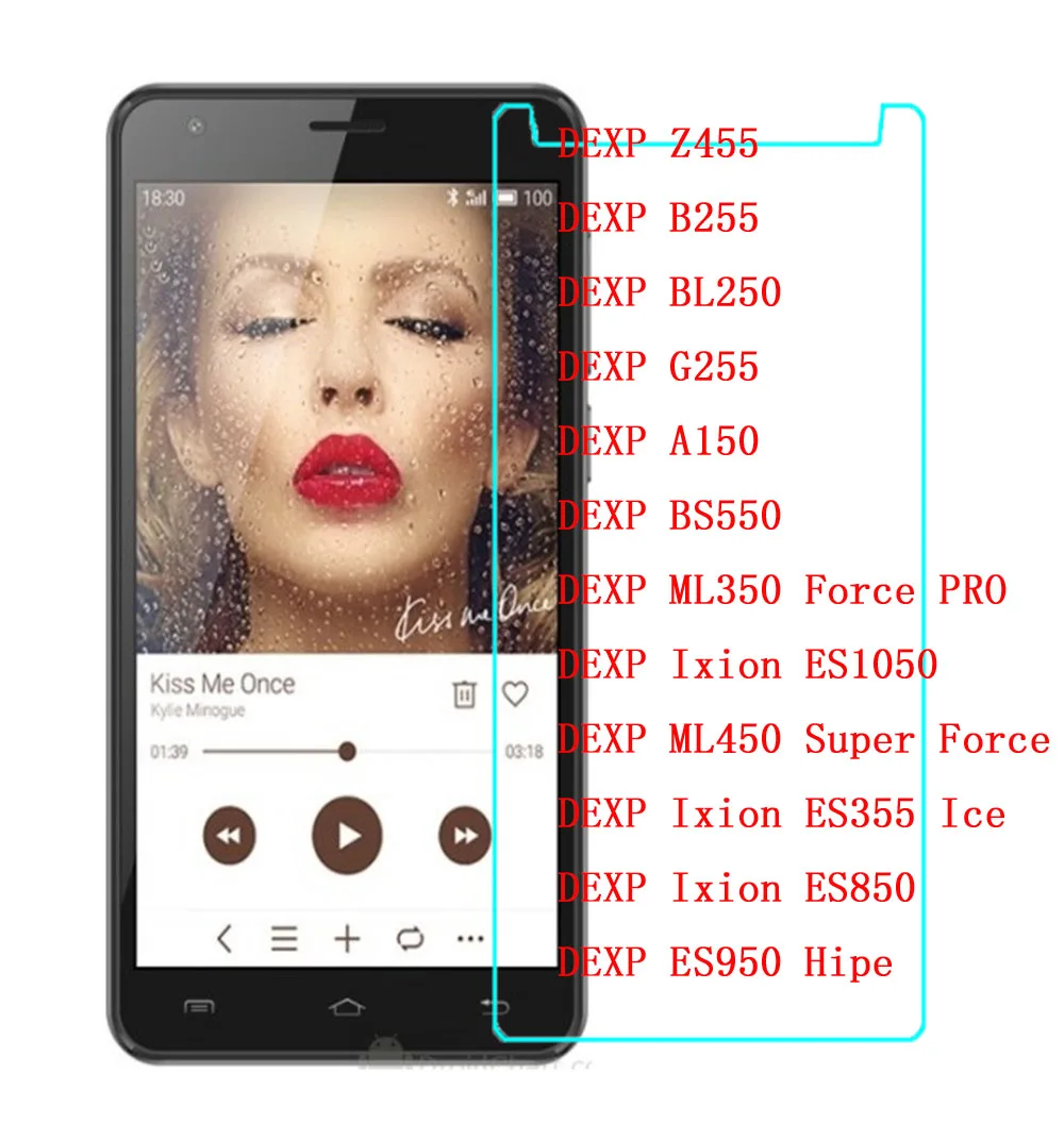 Закаленное стекло для DEXP Ixion ML350 Force PRO ES1050 ES850 ML450 ES950 Hipe Z455 B255 BL250 G255 A150 BS550
