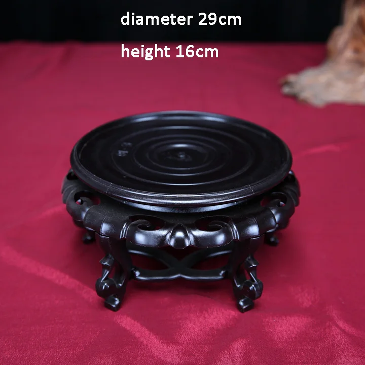 dia 29 height 16cm 12-42 см диаметр Супер жесткий охраны окружающей среды пластиковое основание каменный горшок Цветочная ваза аквариум Винный Стеллаж база - Цвет: dia 29 height 16cm