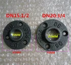 10 шт., 12 дюйма, 34 дюйма, черный декоративный фланец из ковкого чугуна для поластен, фитинги из ковкого чугуна, резьбовое отверстие BSP