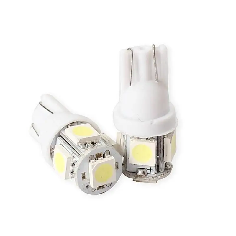 

2/10/20 шт., Автомобильные светодиодные лампы T10 5050 5SMD