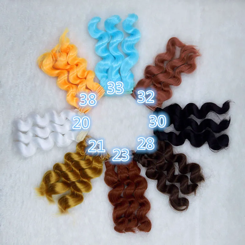 Куклы парики 15 см * 100 длинные волосы доступны для 1/3 1/4 1/6 1/8 BJD DD SD DIY куклы высокой