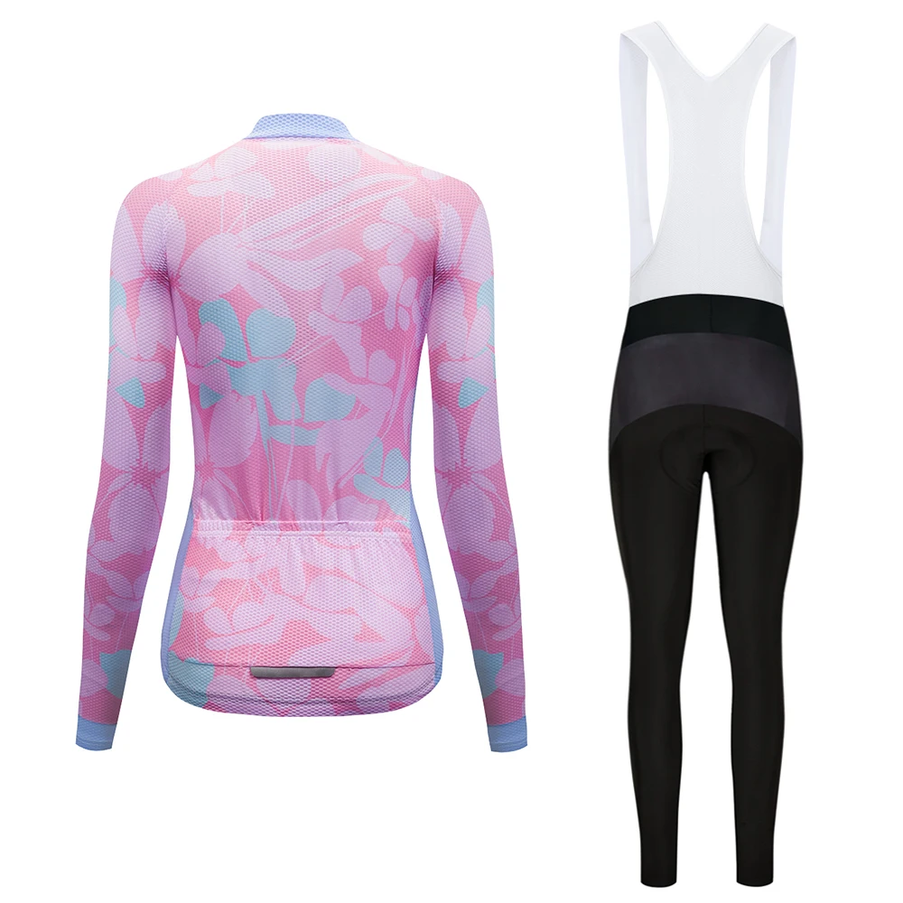 Women Winter Thermal Fleece Bike Clothing Suit Cycling Jersey Bib Pants Set Mountain Clothes Kit MTB Maillot Dress Uniform | Спорт и
