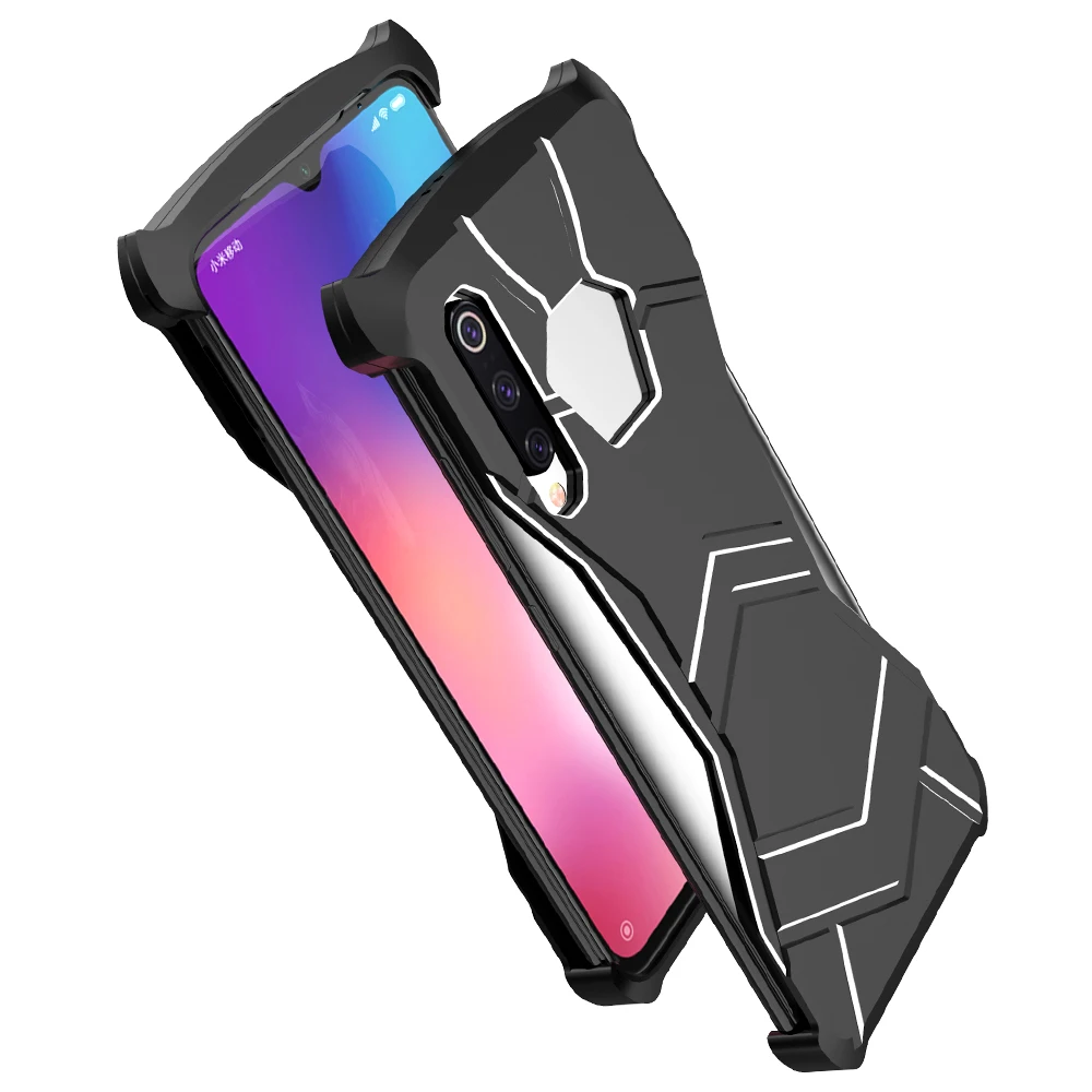 R JUST алюминиевый защитный чехол для магнитный черный пантера Xiaomi Mi 9 телефона