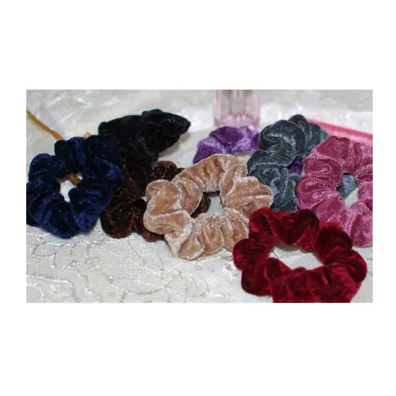 Новый модный роскошный бархатный бандана для волос с мягким ощущением и кольцом для крепления коктейля "Пони", растяжимым ремешком для женщин.