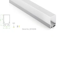100 x 1m setslot t3 t5 tempered aluminum led channel and deep cover u shape led aluminium bar for wall or ceiling lamp